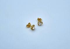 Pandora Damen Ohrstecker 268427C01 Funkelndes Herz Zirkonia Vergoldet