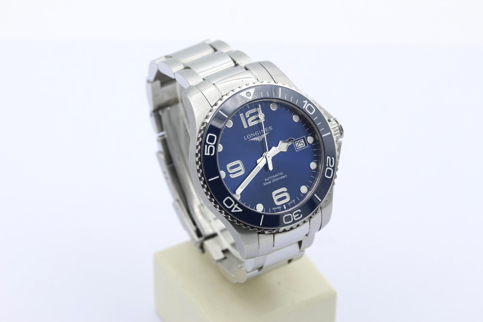 Longines HydroConquest Blaues Zifferblatt Herrenuhr L3.780.4 Edelstahl Automatik