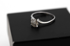 Schöner Ring aus 585er Weißgold Solitär Brillant ca. 0,95ct. (K-L/PI)
