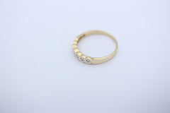 Brillant Damen Gold Ring aus 585 / 14k Gelbgold mit Diamanten | Gr. 56