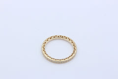 Pandora Funkeln & Herzen Memory Ring 585 / 14K Gelbgold Cubic Zirkonia Wie Neu