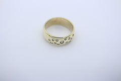 Hochwertiger Damen Ring aus 585 / 14k Gelbgold Sternenhimmel Brillanten 0,25 ct.