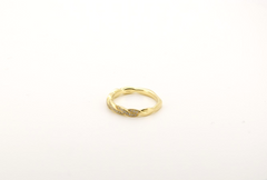 Zarter Diamantring 18 Karat 750 Gold | Kordelring mit kleinen Diamanten Gr. 48