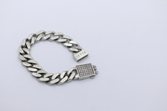 Jette Panzer Armband Massiv aus 925 Sterlingsilber mit Zirkonia