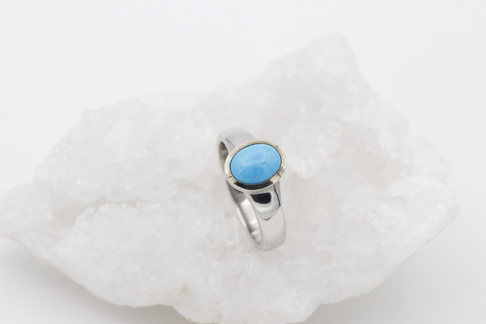 Unisex Ring aus 925 Sterlingsilber mit ein Farbstein Gr. 60