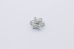 Wunderschöner Anhänger aus 375/9k Weißgold mit Echte Edelsteine