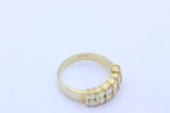 Wunderschöner Damen Diamant Ring aus 585 / 14k Gelbgold mit 12 Brillanten