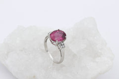 Hochwertiger R&C Damen Ring aus 750/18k Weißgold mit ein Edelstein & Diamanten