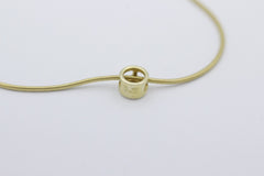 Zarte Halskette mit Diamant Anhänger aus 585 / 14k Gelbgold Brillant 0,15 ct.