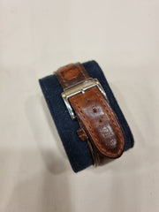 Festina 16101 Herrenuhr Edelstahl Leder Braun Chronograph Armbanduhr 31 mm