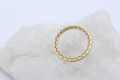 Pandora Funkeln & Herzen Memory Ring 585 / 14K Gelbgold Cubic Zirkonia Gr. 60