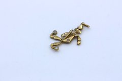 Harlekin Anhänger Clown aus 333 / 8k Gelbgold mit Zirkonia