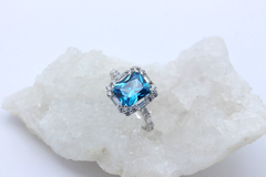 Traumhafter Damen Ring aus 925 Sterlingsilber mit Juwelen | Gr. 57