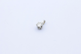Zarter 585 Weißgold Anhänger Diamant 14K Solitär Brillantanhänger ca. 0,30 ct.