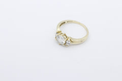 Wunderschöner Damen Ring aus 585 / 14k Gelbgold mit Zirkonia Edelsteine | Gr. 51