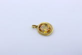 Schöner Anhänger aus 585 / 14K Gelbgold mit ein Citrin Edelstein