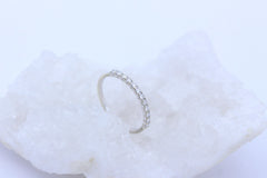 Zarter Christ Damen Ring Halb Memory Brillanten aus 585 / 14k Weißgold | Gr. 54