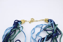 MICHAELA FREY TEAM Kette Collier | Großer Emaille Anhänger Vogel | Seidenkette