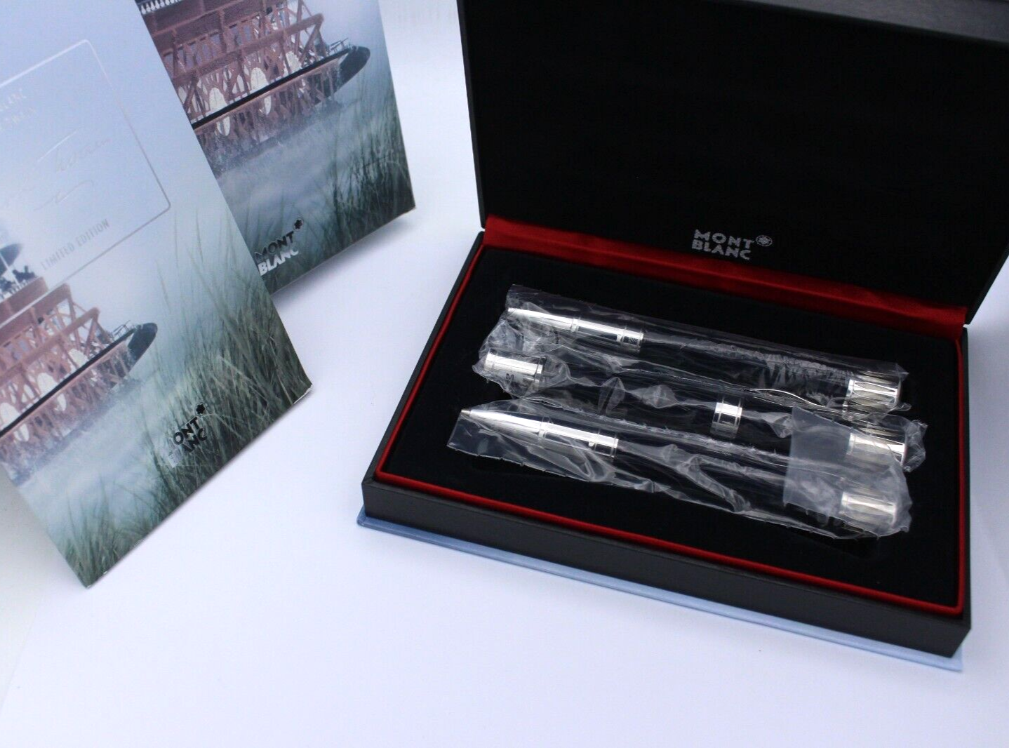 MONTBLANC 3er Set Writers Edition von 2010 Mark Twain Limited Edition Set 105639