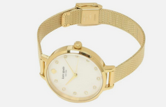 Kate Spade KSW1491 Metro Damenuhr Edelstahl Vergoldet Perlmuttzifferblatt