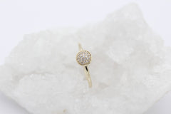 Pandora Damen Ring aus 585er Gelbgold mit Zirkonia | Gr. 54