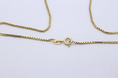 Art Deco Halskette / Collier aus 333 Gelbgold & Silber Anhänger mit Granaten