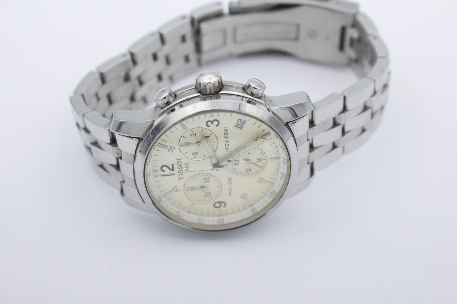 Tissot PRC 200 Chronograph Edelstahl T461 Quarz Herrenuhr 40 mm