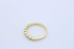 Wunderschöner Damen Ring Halb Memory-Ring aus 14k/ 585er Gelbgold mit Brillanten