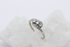 Wunderschöner Damen Ring aus 585/14k Weißgold mit Diamanten ca. 0,35ct. | Gr. 67