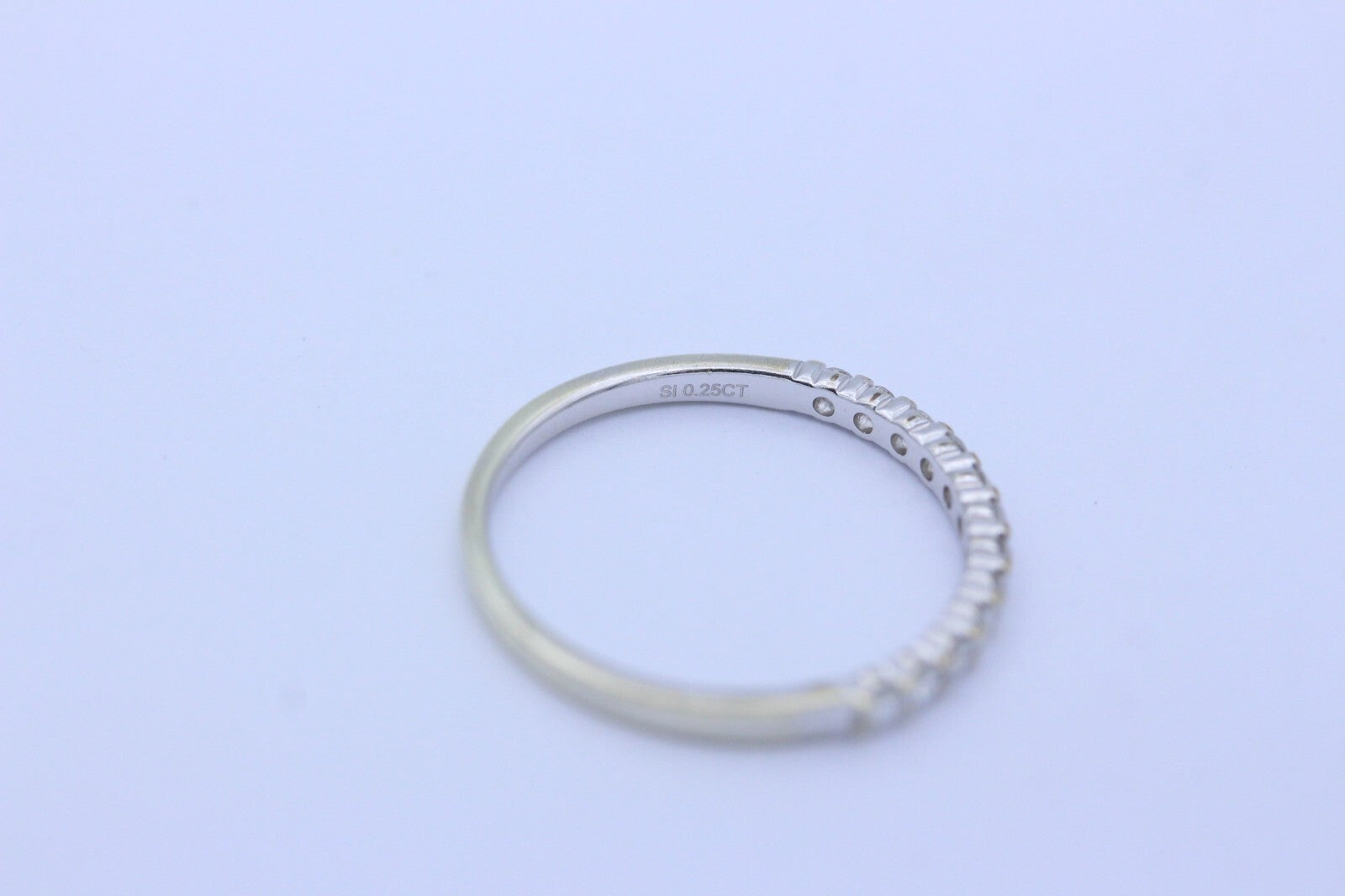 Zarter Christ Damen Ring Halb Memory Brillanten aus 585 / 14k Weißgold | Gr. 54