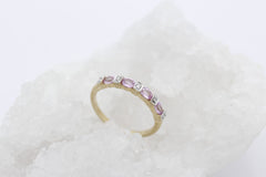 Zarter Juwelen Damen Ring aus 375 / 9k Gelbgold mit Farbsteine & Diamanten
