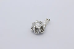 Schöner Solitär Brillant Anhänger aus 585er Weißgold ca. 0,75ct.