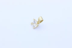 Wunderschöner Damen Anhänger aus 585 / 14k Gelbgold mit ein Zirkonia Edelstein