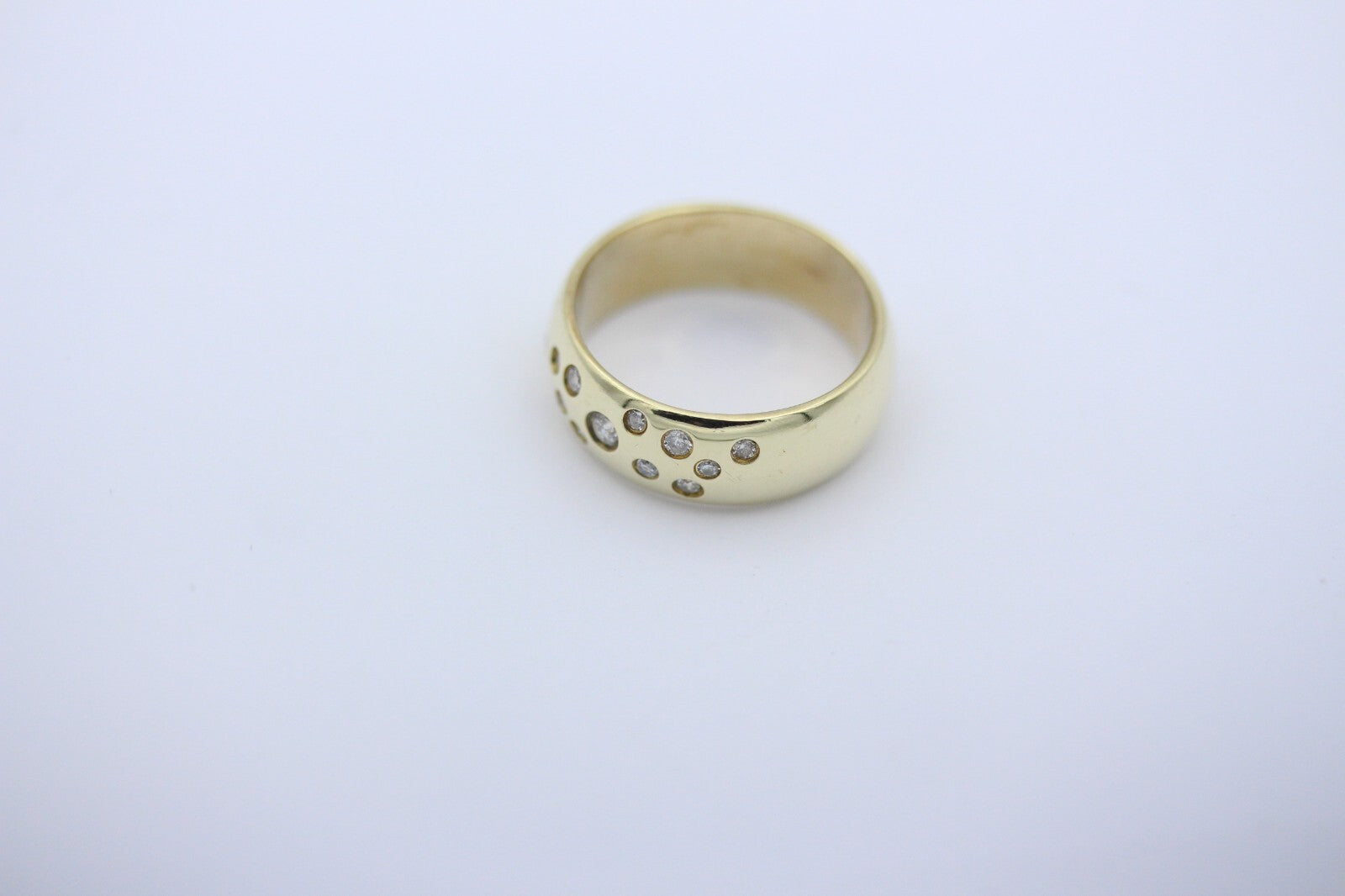 Hochwertiger Damen Ring aus 585 / 14k Gelbgold Sternenhimmel Brillanten 0,25 ct.