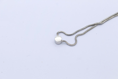 585 Weißgold Kette mit Moissanit ca. 0,50 ct. Anhänger 14K Gold Damen Halskette