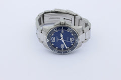Longines HydroConquest Blaues Zifferblatt Herrenuhr L3.780.4 Edelstahl Automatik