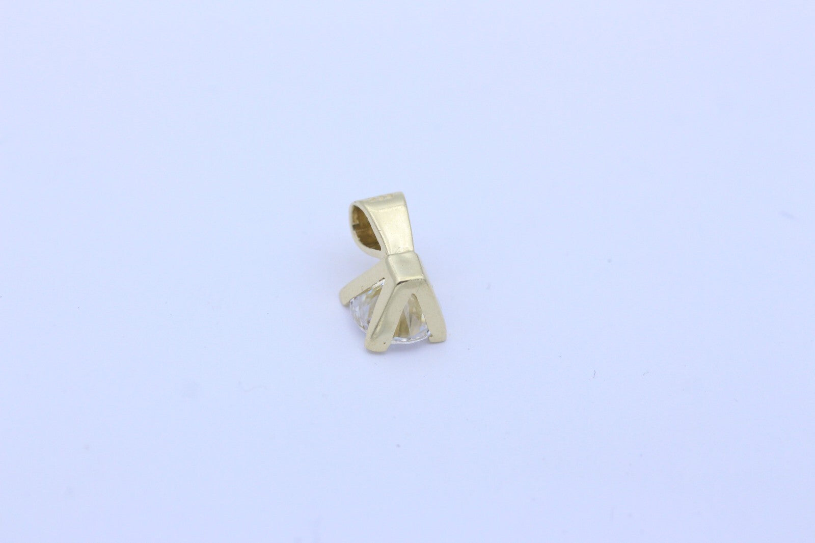 Wunderschöner Damen Anhänger aus 585 / 14k Gelbgold mit ein Zirkonia Edelstein