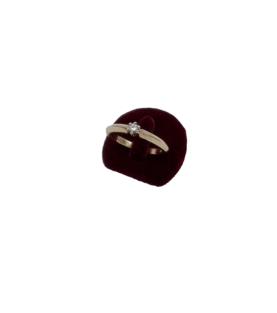 Traumhafter Christ Damen Ring aus 585/14k Gelbgold mit ein Diamant | Gr. 55