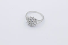 Wunderschöner 925 Sterlingsilber Damen Ring mit Zirkonia | Gr. 56