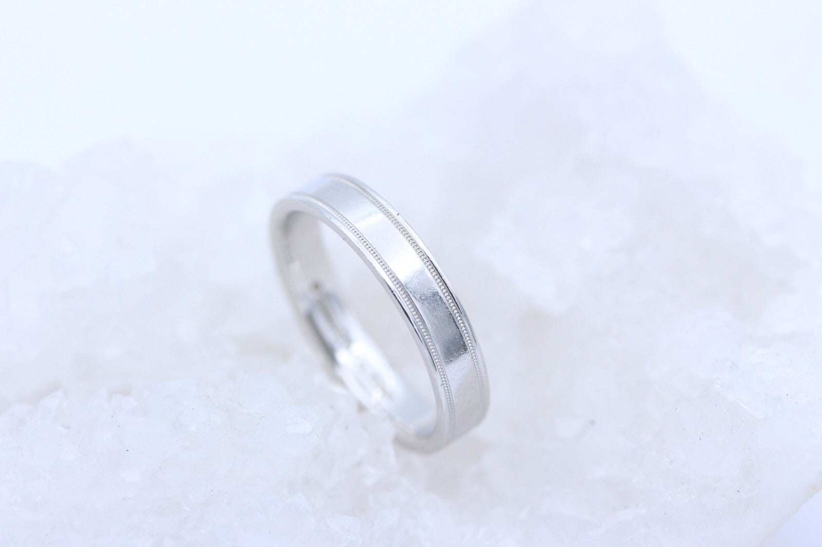 Tiffany & Co. Together Ehering Trauring mit doppeltem Milgrain-Rand 950 Platin