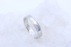 Tiffany & Co. Together Ehering Trauring mit doppeltem Milgrain-Rand 950 Platin