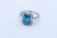Traumhafter Damen Ring aus 925 Sterlingsilber mit Juwelen | Gr. 57
