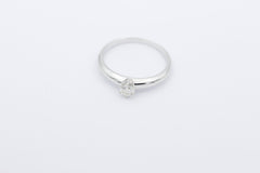 Schöner Christ Solitär Damen Ring 585 / 14k Weißgold mit ein Brillant 0,25 ct.