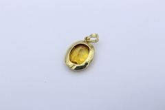 Schöner Anhänger aus 585 / 14K Gelbgold mit ein Citrin Edelstein