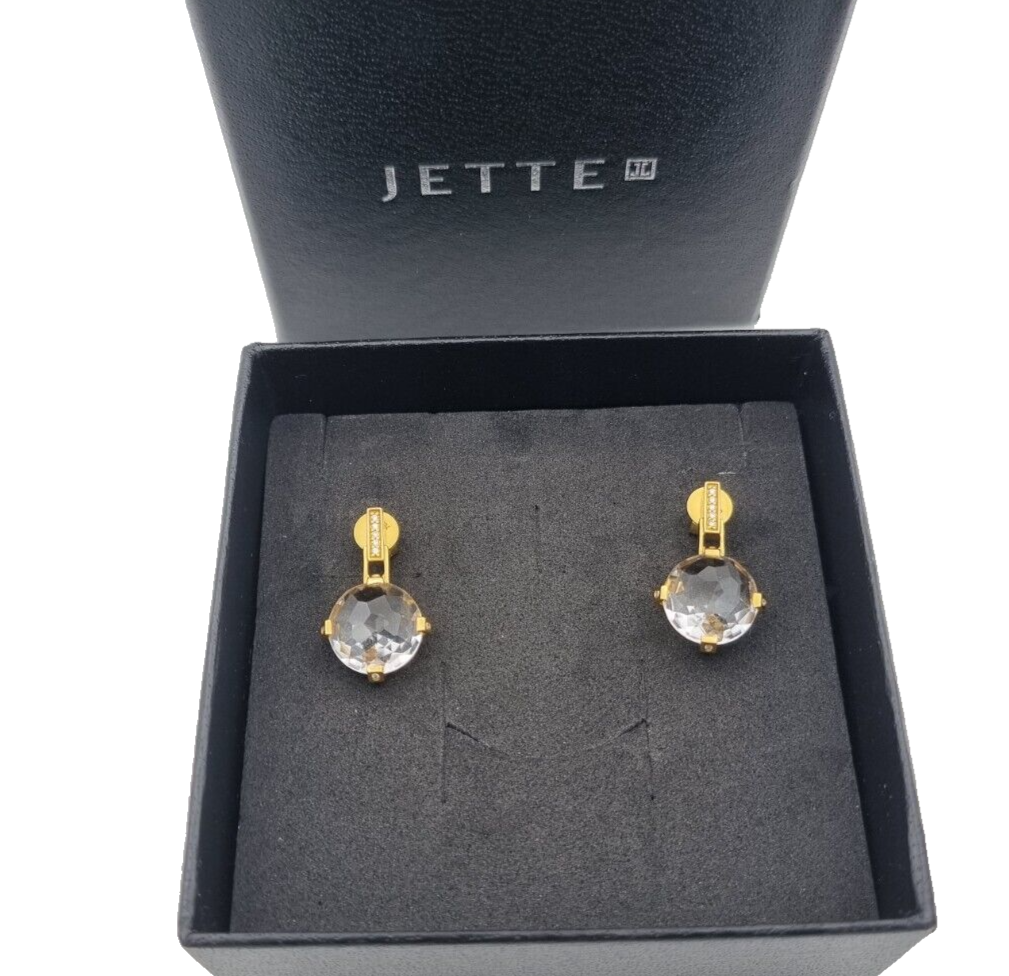 Wunderschöne Designer Jette Joop Damen Ohrstecker mit Bergkristall & Brillanten