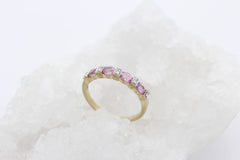 Zarter Juwelen Damen Ring aus 375 / 9k Gelbgold mit Farbsteine & Diamanten