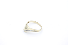 Moderner Damen V-Ring / Chevron Ring 585 / 14K Gelbgold mit 9 Brillanten Gr. 56