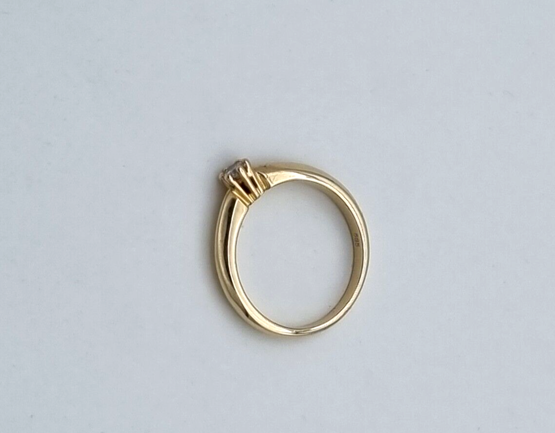 Traumhafter Christ Damen Ring aus 585/14k Gelbgold mit ein Diamant | Gr. 55