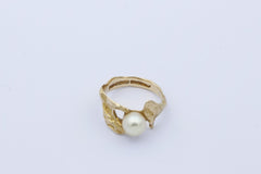 Lapponia 585er / 14K Gelbgold Ring mit Perle – Designer Schmuck