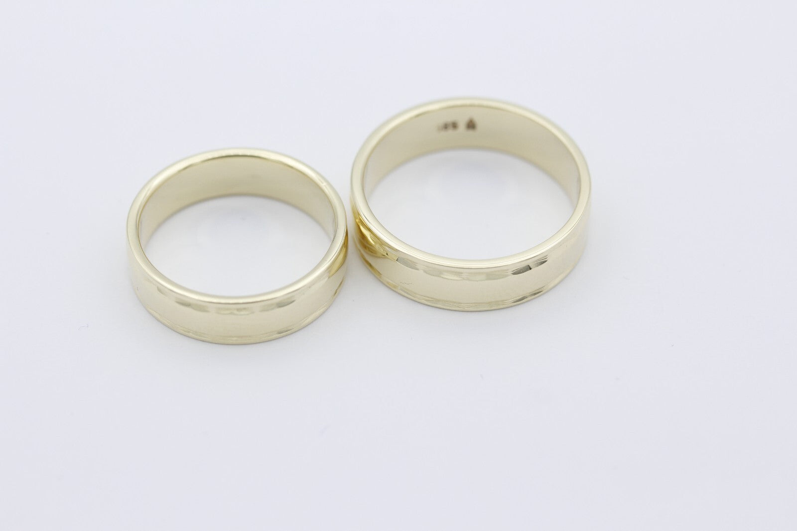 Christian Bauer Trauringe Eheringe aus 585er / 14k Gelbgold | Gr. 65 & 58